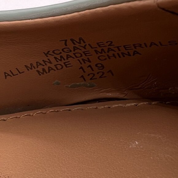 Calvin Klein Gayle Womens 7 Patent Leather Aqua Pointed Toe Dress Pump Timeless - Picture 14 of 16